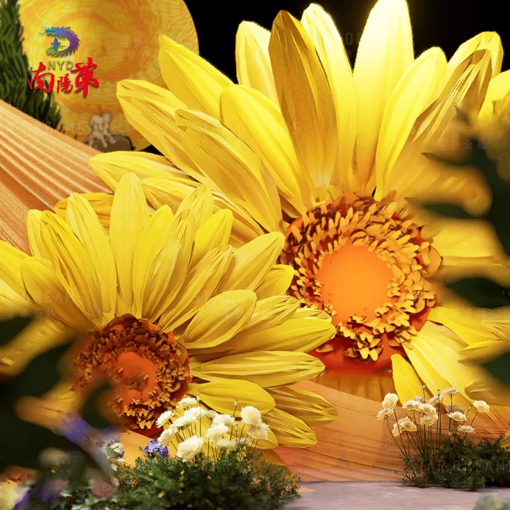 Large Sunflower Stage Decor For Wedding best