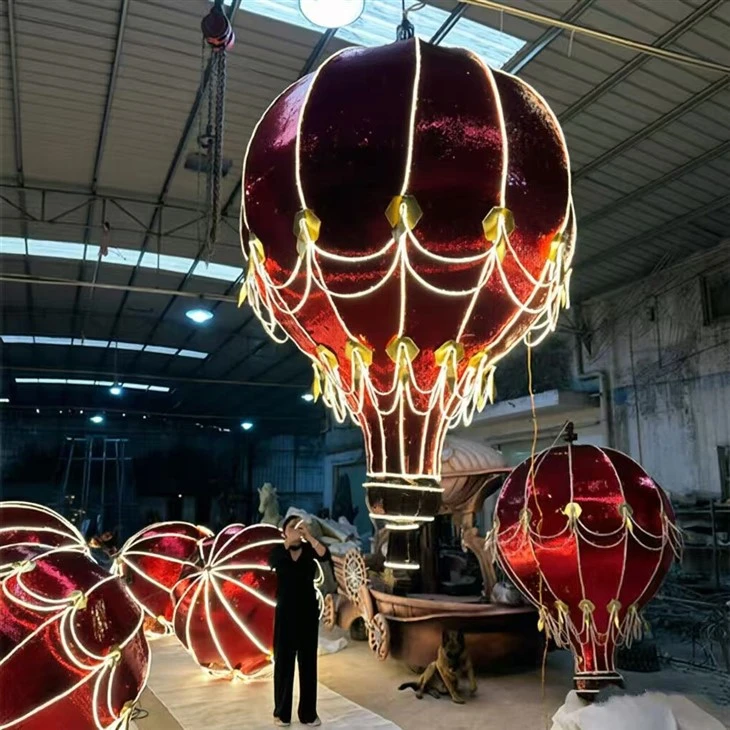 hot air balloon christmas ornament