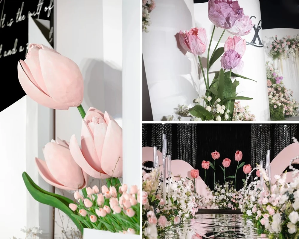 Giant Tulip Wedding Scene Decor Factory Giant Tulip Wedding Scene Decor Factory